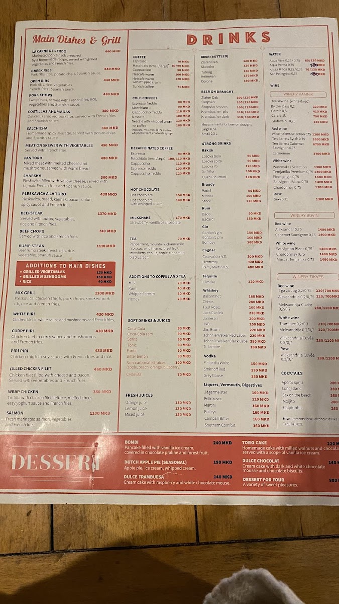 Menu Restaurant Plaza De Toros-10