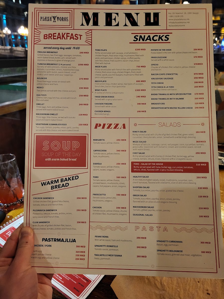 Menu Restaurant Plaza De Toros-7