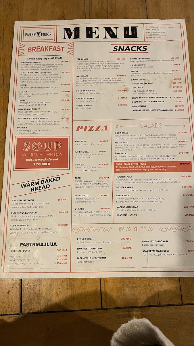 Menu Restaurant Plaza De Toros-9